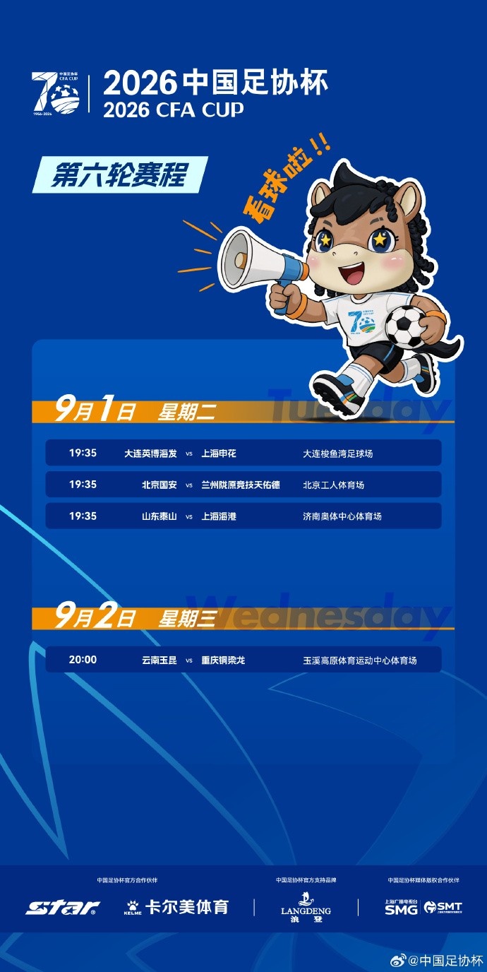足协杯八强赛程敲定 京鲁沪连同日对决 足协杯八强赛程敲定 京鲁沪连同日对决