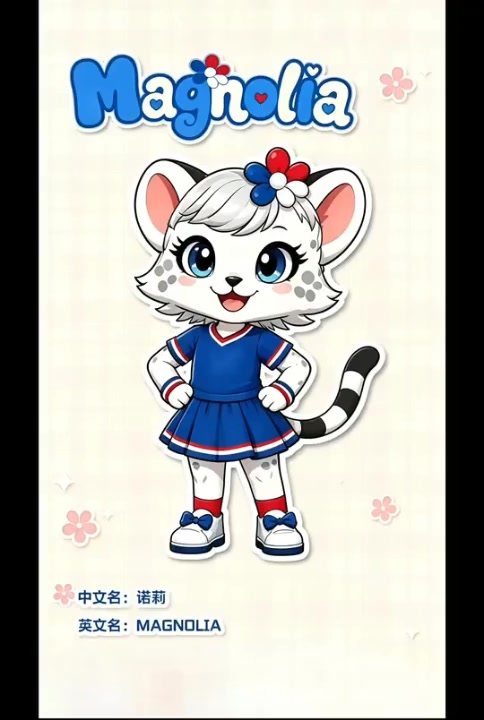 申花官方发布新吉祥物：诺莉 蓝豹布鲁妹妹正式亮相